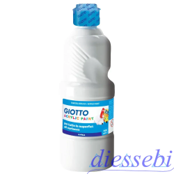 Tempera Acrilica 500ml Bianco 01 Giotto