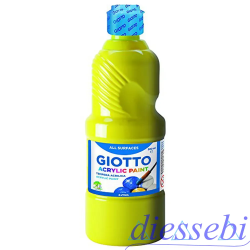 Tempera Acrilica 500ml Giallo 02 Giotto