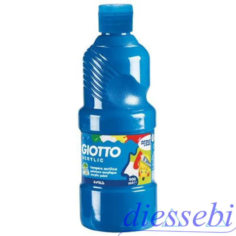 Tempera Acrilica 500ml Blu Primario Cyan 15 Giotto