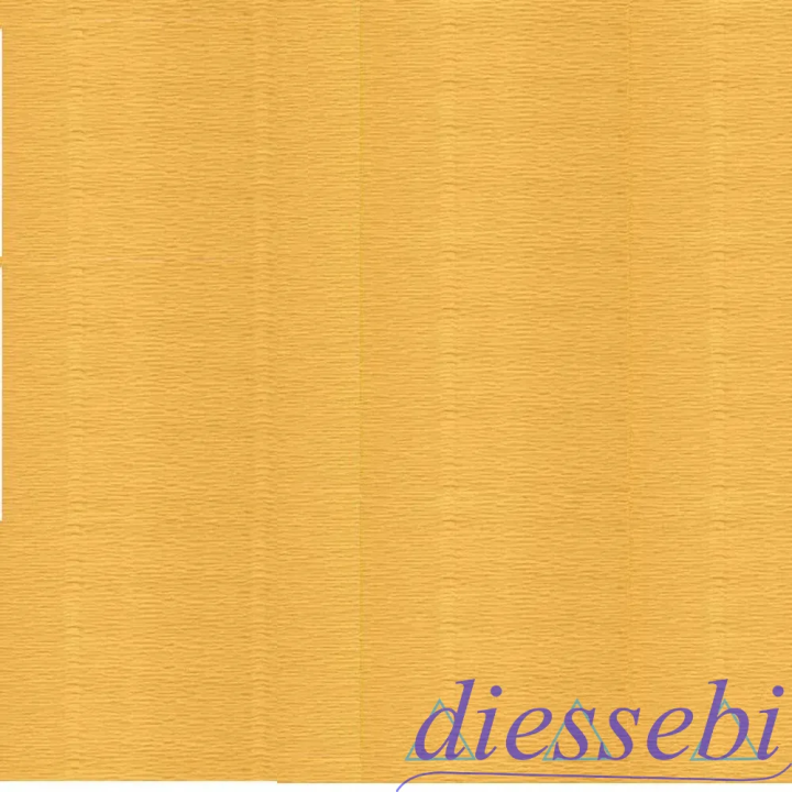 Rotolo Carta Crespa 40gr Giallo (0292) 50cm x 2.5m Cartotecnica Rossi