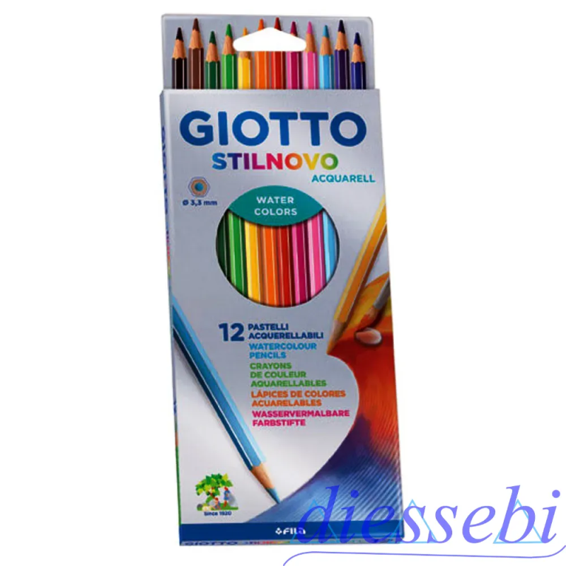 Pastelli 12 Giotto Stilnovo Acquarell