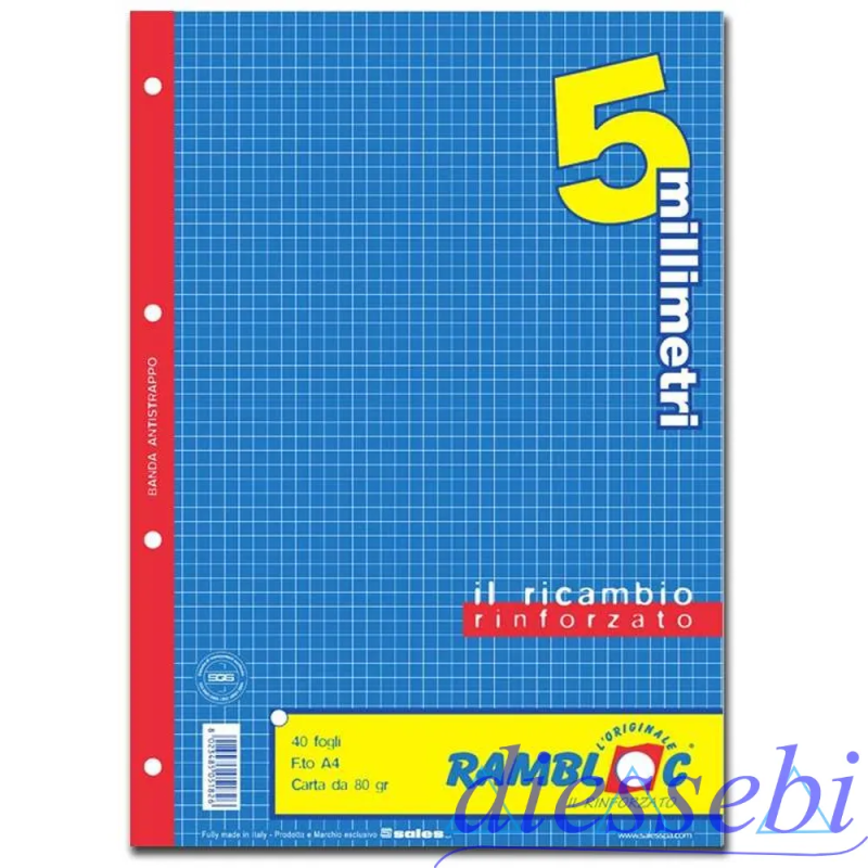 Ricambi Rinforzati A4 5mm  TQ
