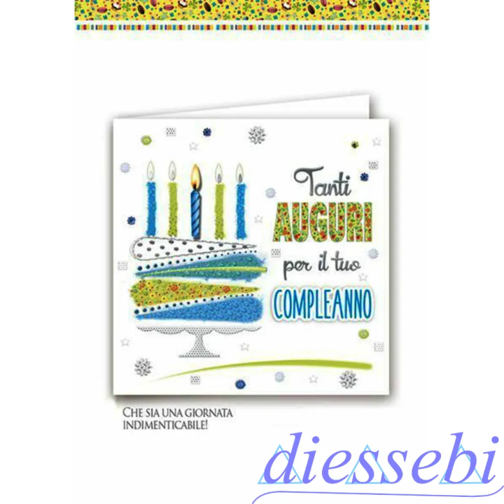 Biglietto Compleanno Cromo NB
