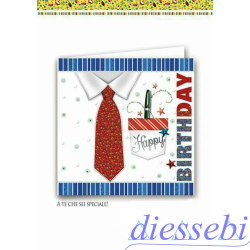 Biglietto Compleanno Cromo NB