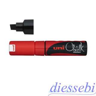 Marcatore Gesso Liquido Scalpello Rosso