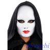 Maschera Viso Donna Bianca con Trucco 23cm da Dipingere Carnival Toys