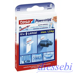 Power Strips Biadesivo Rimovibile Tesa