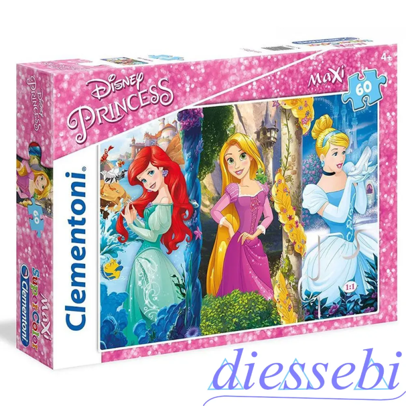 Puzzle Maxi Principesse Disney 60 Pezzi Super Color Clementoni