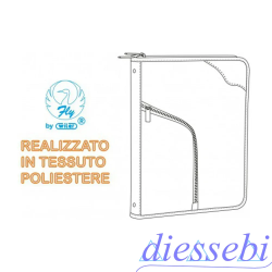 Portablocco A4 nero con Cerniera