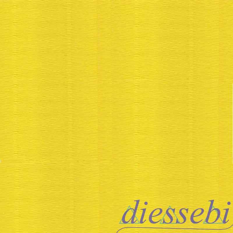 Rotolo Carta Crespa 40gr Giallo Sole (0296) 50cm x 2.5m Cartotecnica Rossi