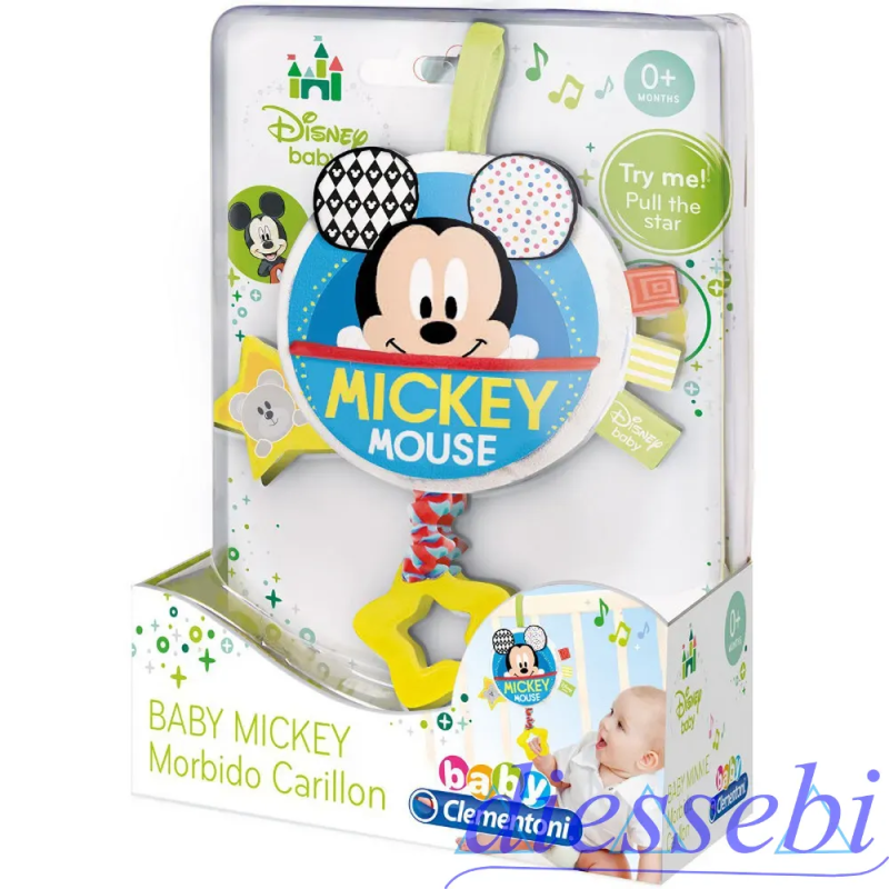 Baby Mickey Soft Musical Toy - Carillon Baby Clementoni