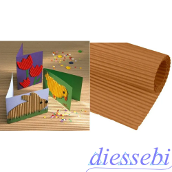 Cartoncino Ondulato 50x70cm Avana CWR