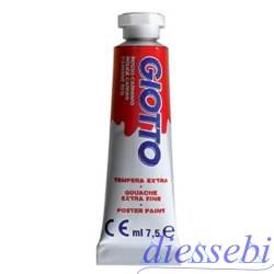 Colore Tempera 21ml Rosso Carminio Giotto