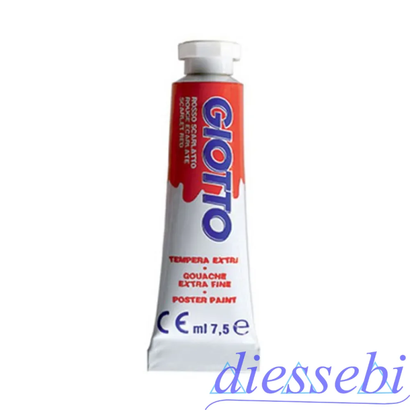Colore Tempera 21ml Rosso Scarlatto Giotto