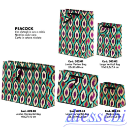 Shopper Peacock Verticale Jumbo