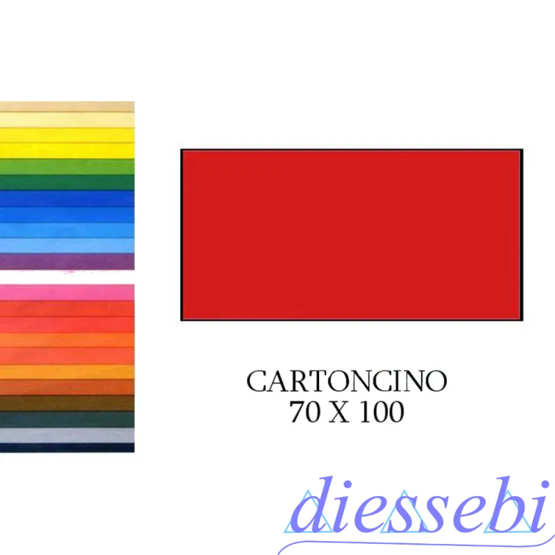 Cartoncino 50x70cm 200gr Rosso Fabriano