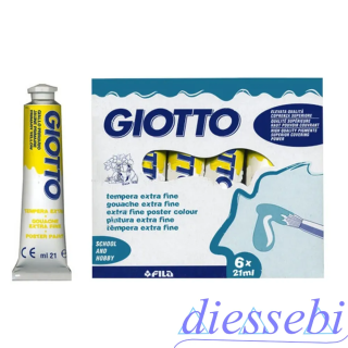 Colore Tempera 21ml Giallo Primario Giotto