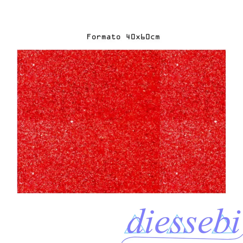 Gomma Eva Rosso Glitter