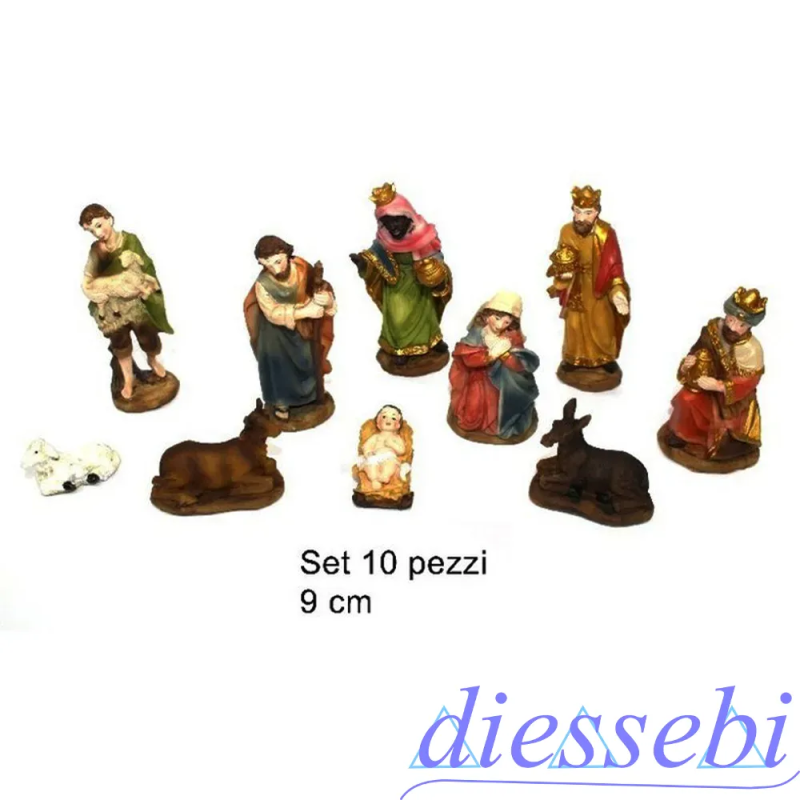 Natività 10 pezzi 9cm Due Esse