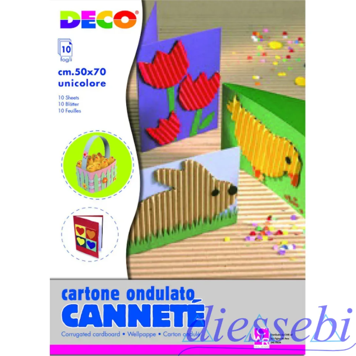 Cartoncino Ondulato Blu