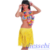 Gonna Hawaiana in Rafia Giallo