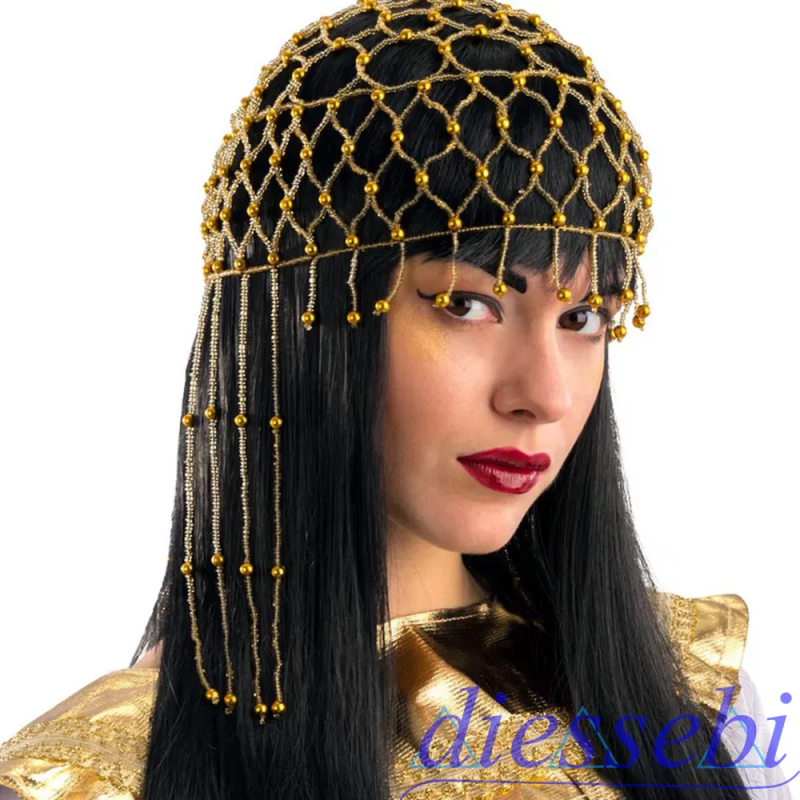 Copricapo con Perline Oro