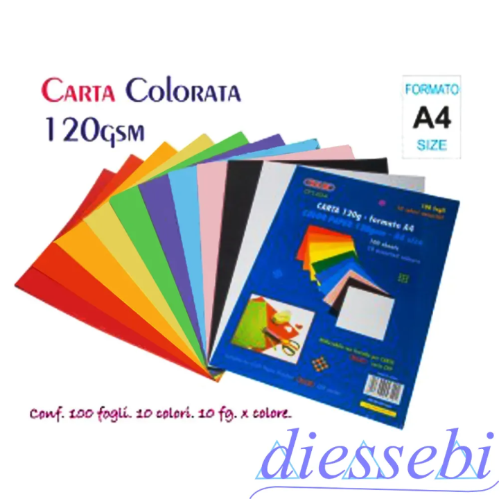 Risma A4 100 Fogli Colori Forti