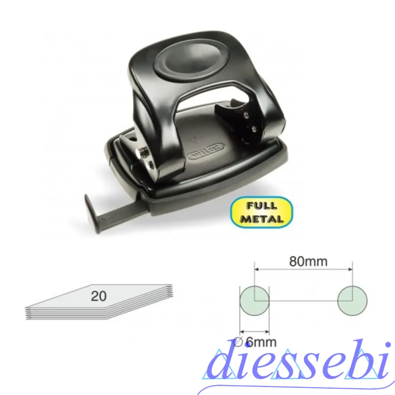 Perforatore 2 Fori con Guida