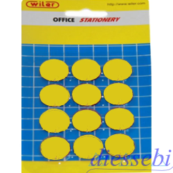 Blister 12 Magneti Giallo per Lavagna