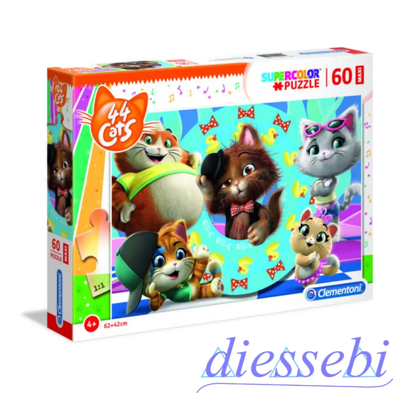 Puzzle Maxi 44 Gatti Super Color Clementoni
