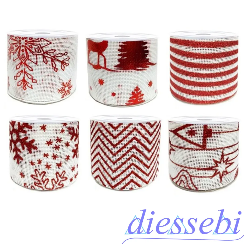 Nastro Decorativo Natalizio Bianco