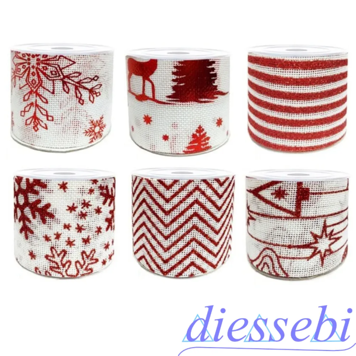 Nastro Decorativo Natalizio Bianco