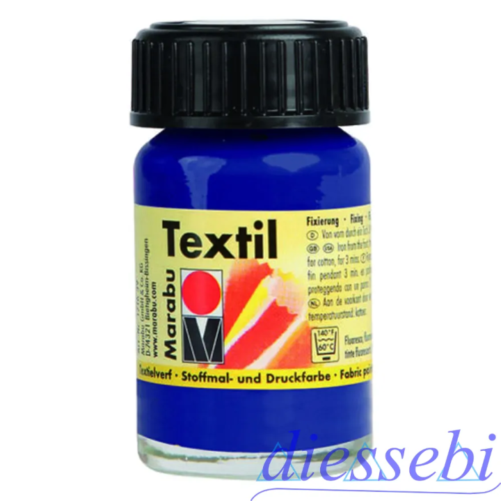 Colore per Tessuto Marabu Blu Scuro 15ml