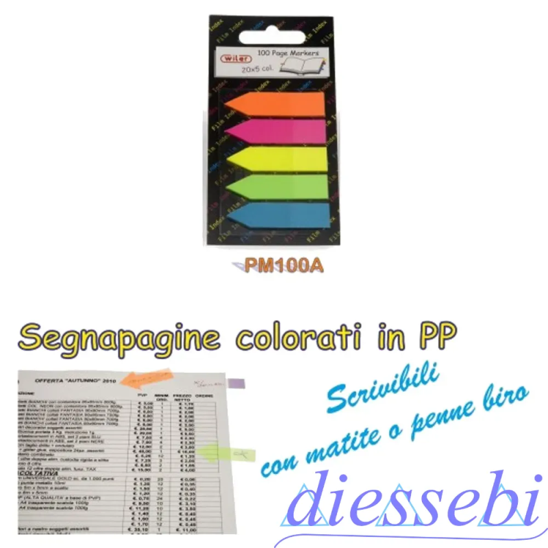 Segnalibro Page Markers Freccia 12x44mm Wiler