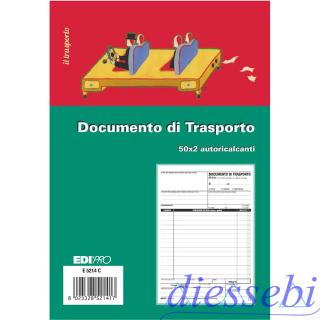 Blocco D.d.T. A5 2 copie EdiPro