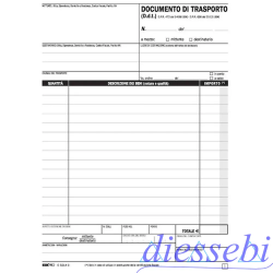 Blocco D.d.T. A5 2 copie EdiPro