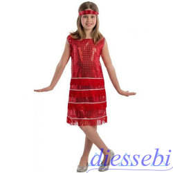 Costume Charleston Rosso Carnival Toys