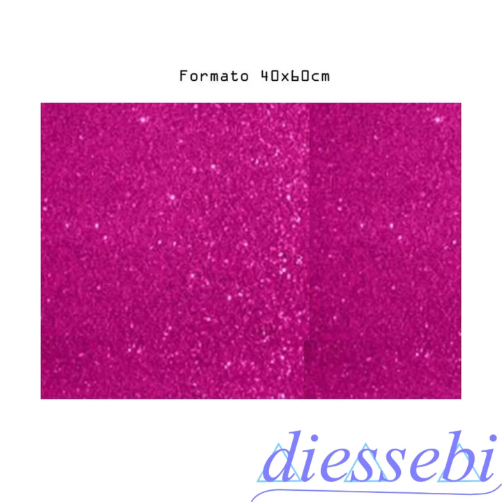 Gomma Eva Fucsia Glitter