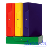 Cartella Progetto con Bottone 08cm Blu Arca