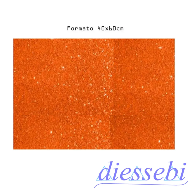 Gomma Eva Arancione Glitter