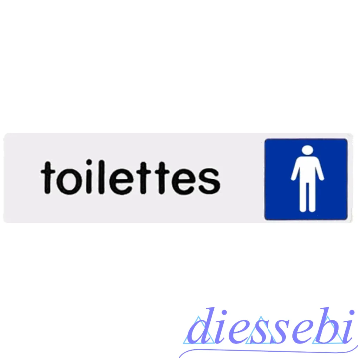 Targhetta in Alluminio "Toilette Uomo"
