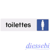 Targhetta in Alluminio Toilette Donna