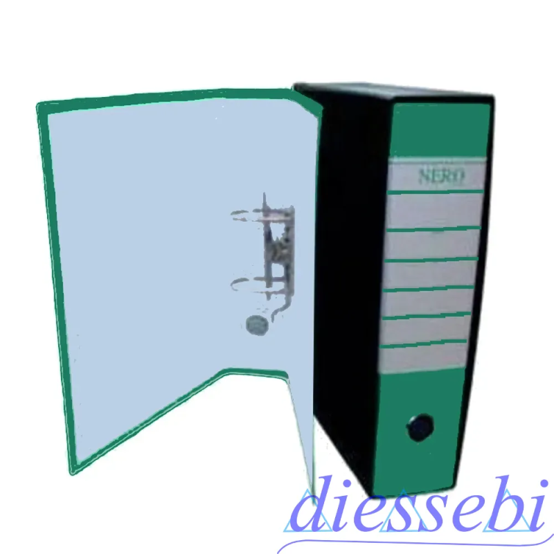 Registratore con Custodia dorso 8 Verde