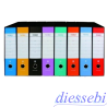 Registratore con Custodia dorso 8 Verde