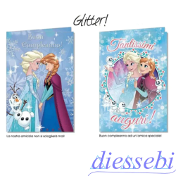 Biglietto Compleanno Frozen