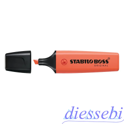 Evidenziatore Stabilo Boss Pastel Rosso Corallo
