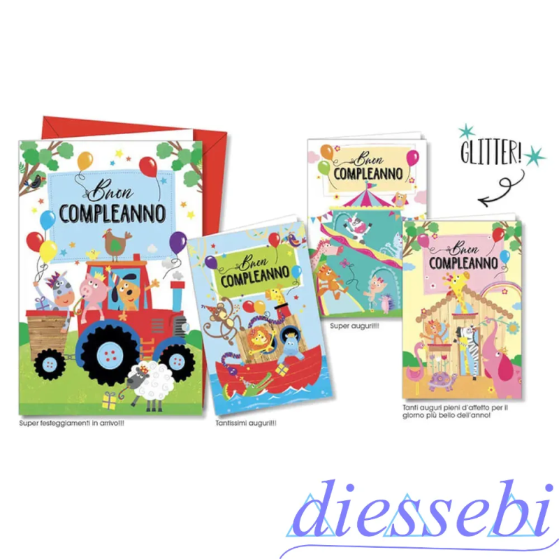 Biglietto Compleanno Bambini
