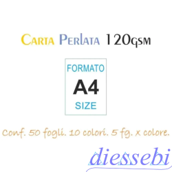 Risma A4 Perlata Colori Assortiti