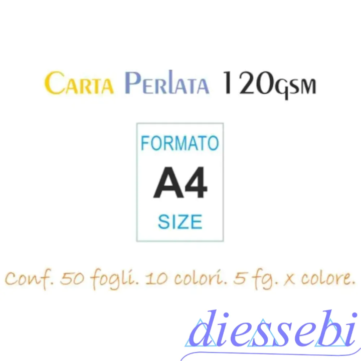 Risma A4 Perlata Colori Assortiti
