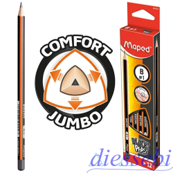 Matita HB Black Peps Jumbo